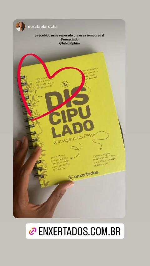 Vídeo de compartilhamento no Instagram sobre o Discipulado à Imagem do Filho